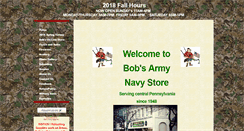 Desktop Screenshot of bobsarmynavy.com